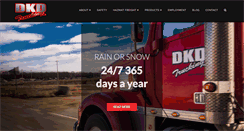 Desktop Screenshot of dkdtrucking.com